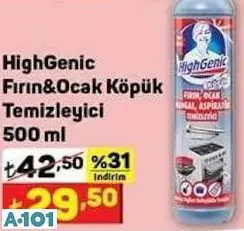 HİGHGENİC FIRIN&OCAK KÖPÜK TEMİZLEYİCİ 500 ML